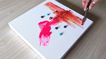 How To Make Abstract Painting Easy / Acrylic Painting / 365 Days Challenge / Day #43