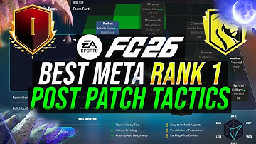 *POST PATCH* Best META 15-0 Rank 1 Custom Tactics & Formations in FC 26