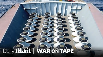 Cold War warship that used to hunt subs now shoots down drones | War On Tape | Daily Mail