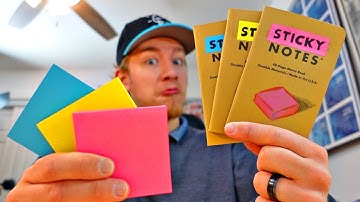 I Made "Sticky Note" Field Notes!