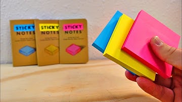 I Made "Sticky Note" Field Notes!