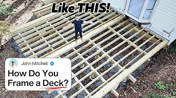 I Finally Figured out the BEST way to Frame a Deck (After Building 3) - Everything you Need to Know!