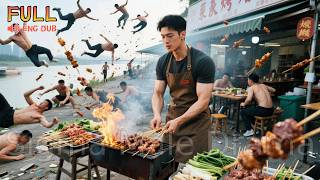 Thugs picked the wrong fight with a BBQ vendor—one move, and ten strong men hit the ground!