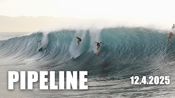 Pipeline epic conditions - 12.4.25 surfing full highlights