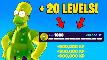 NEW BEST *NO TIMER* FORTNITE XP MAP to FARM & LEVEL UP FAST in SEASON SIMPSONS ! (700,000!)