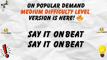 Medium Level | Slow to Fast | Say The Word On Beat Challenge | SPEED EDITION | Fast Rhythm Test