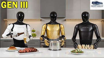 Tesla Bot Gen 3 Finally UPDATED With 3500 NEW Tasks! Amazing COOKING, Clean House & Serve BEER!