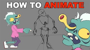 How To Animate a ZOMBIE Walk Cycle - Animation Tutorial