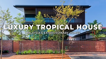 Inside A Modern Tropical Home | Brick & Concrete | Stacked Garden | Architecture Ideas