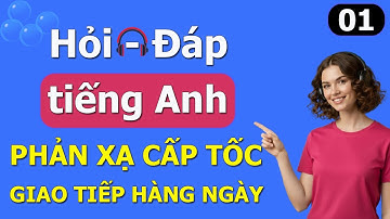 Hỏi đáp tiếng Anh giao tiếp hàng ngày | Tập Phản Xạ Cấp Tốc - Bài 01