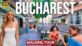 Tur Jalan Kaki Bucharest, Rumania - Dari Kota Tua ke Jalanan Modern 4K