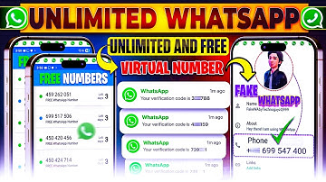 ✓Get a FREE Virtual Number for WHATSAPP Now | Create Unlimited WhatsApp Accounts