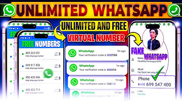 ✓Get a FREE Virtual Number for WHATSAPP Now | Create Unlimited WhatsApp Accounts