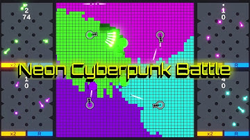 Multiply or Release - Neon Cyberpunk Players - Marble Race #unity #algodoo #marblerace #satisfying