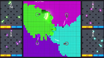 Multiply or Release - Neon Cyberpunk Players - Marble Race #unity #algodoo #marblerace #satisfying