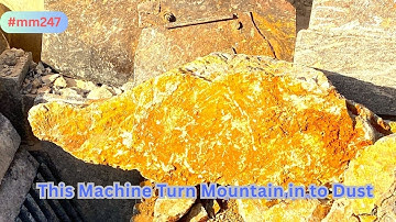 Stone Crusher Machine: A Giant at Work" The Power of Stone: Machine Working in Action #stonecrusher