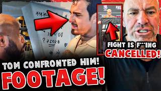 FOOTAGE* Tom Aspinall CONFRONTS Ciryl Gane's COACH BACKSTAGE! FIGHT CANCELLED for WEIGHT MISS!