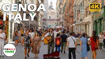 GENOA 🇮🇹 FULL 4K Walking Tour (4.5 Hours) | Italy City Walk & Coastal Vibes