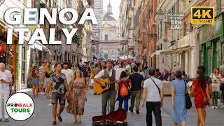 GENOA 🇮🇹 FULL 4K Walking Tour (4.5 Hours) | Italy City Walk & Coastal Vibes