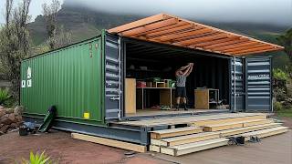 Man Builds Amazing DIY Container Home with a Rooftop Terrace  | Low-Cost Housing @Fabricatusueno