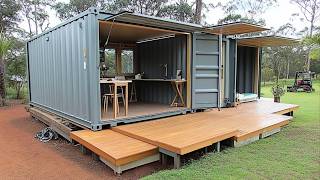 Man Builds Amazing DIY Container Home with a Rooftop Terrace  | Low-Cost Housing @Fabricatusueno