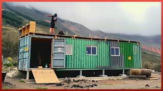 Man Builds Amazing DIY Container Home with a Rooftop Terrace  | Low-Cost Housing @Fabricatusueno