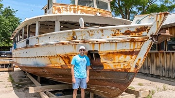 Family Buys $2500 Old YACHT and Renovates it Back to New | Start to Finish by @SailingMelody