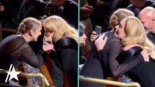 Adele BURSTS INTO TEARS As She Hugs Céline Dion at Her Vegas Residency