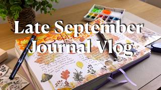 Late September - Journaling after many busy days | ASMR | w/ subs