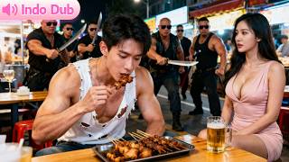 Pemuda Makan Bakaran Diganggu Preman, Satu Gerakan Jungkir Balikkan Semua Geng!