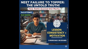 Crack NEET 2026 – Tip #1: Consistency Over Motivation