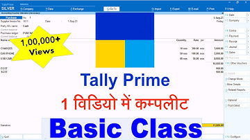 Tally prime | Tally Prime full tutorial |Tally Prime basic class #tallyprime