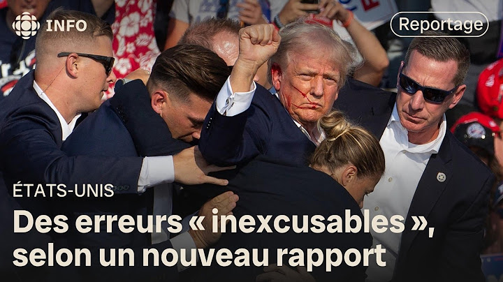 Tentative d'assassinat de Donald Trump, il y a 1 an : des erreurs « inexcusables », selon un rapport