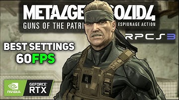 Play MGS4 on PC | MGS4 RPCS3 Best Settings For 60 FPS (2025)