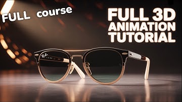 Ray-Ban Sunglass Full Animation course Tutorial | Complete 3D Modeling to Rendering in Blender