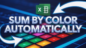 💥 Excel VBA Trick: Sum Cells by Color Automatically (Full Step-by-Step Guide)