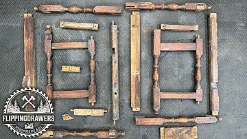 Restoring 300 YEARS OLD Rotten Oak table with a missing leaf