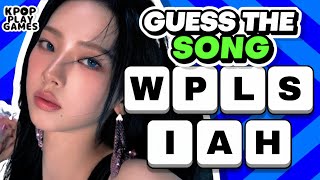 GUESS THE KPOP SONG BY SCRAMBLED TITLE 🤷 | KPOP PLAY GAMES QUIZ 2024