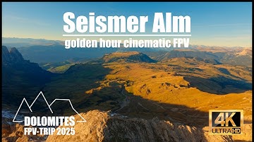 CINEMATIC longrange FPV flight above Seismer Alm