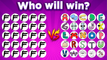 ALL ALPHABET LORE VS 25 F Marble Race Tournament - Who will wIn?