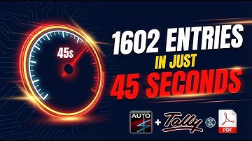 45 Seconds में 165 PDF Pages Tally में Import 😱 | AI PDF-to-Tally Software | EazyAUTO4 ImporttoTally