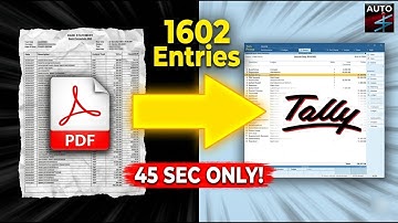 CA’s Dream Software 😍 165 Pages PDF to Tally in 45 Sec | EazyAUTO4 Import to Tally