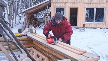 Renovating an Abandoned Sugar Shack | ep. 5 | Winter hit HARD | Custom Jig for Milling Battens