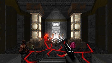 T64 Weapons - Hell on Earth Remake : UAC Entryway and Underhalls | Doom Mod | 4K