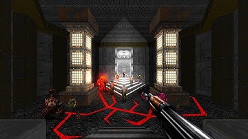 T64 Weapons - Hell on Earth Remake : UAC Entryway and Underhalls | Doom Mod | 4K