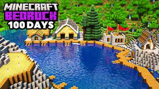 I Survived Hardcore BEDROCK Minecraft for 100 Days!