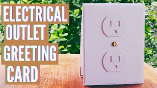 Electrical Outlet Greeting Card | Masculine Job Card | Clean and Simple Card Making Tutorial