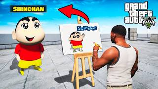 GTA 5: Shinchan Found A Magic Drawing Laptop in Gta 5...!( Gta5 Mods )