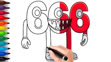 HOW TO DRAW SIX SIX SIX 666 | Italian Brainrot Animals - Easy Step by Step Drawing