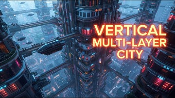 Multi-Layer Cities — Transportation, Housing & Parks Stacked Vertically | Imagining 2125